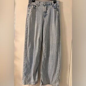 AE Super High Rise Baggy Wide Leg Jeans